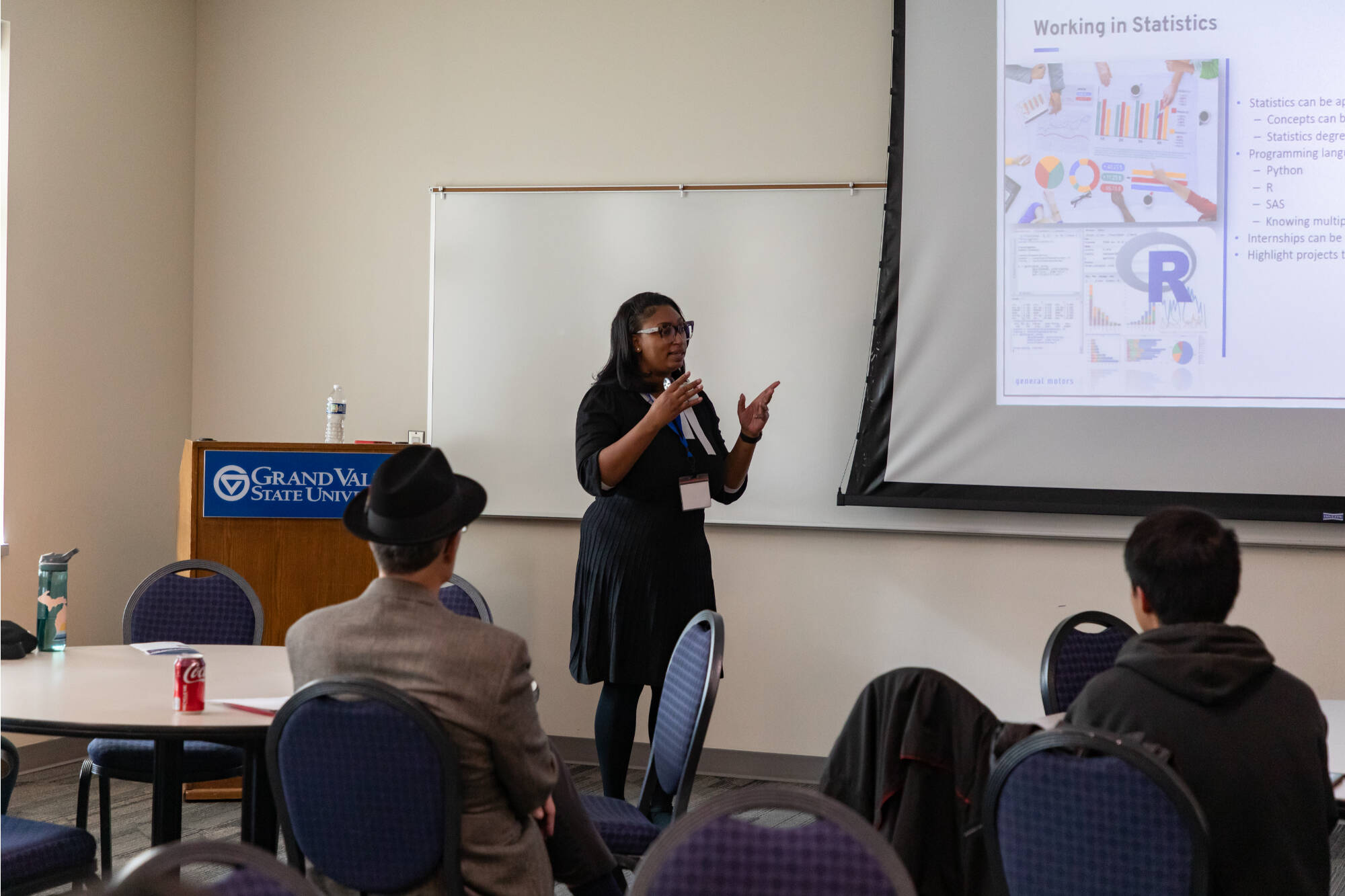 CareerDay2023 breakout session with speaker addressing the audience